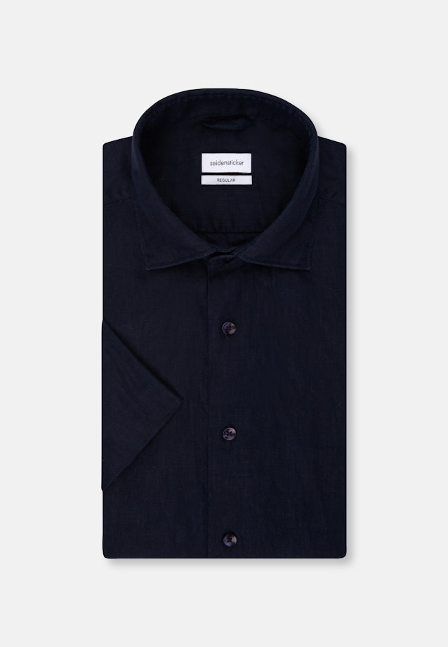 Regular Business Hemd Uni in Dunkelblau |  Seidensticker Onlineshop