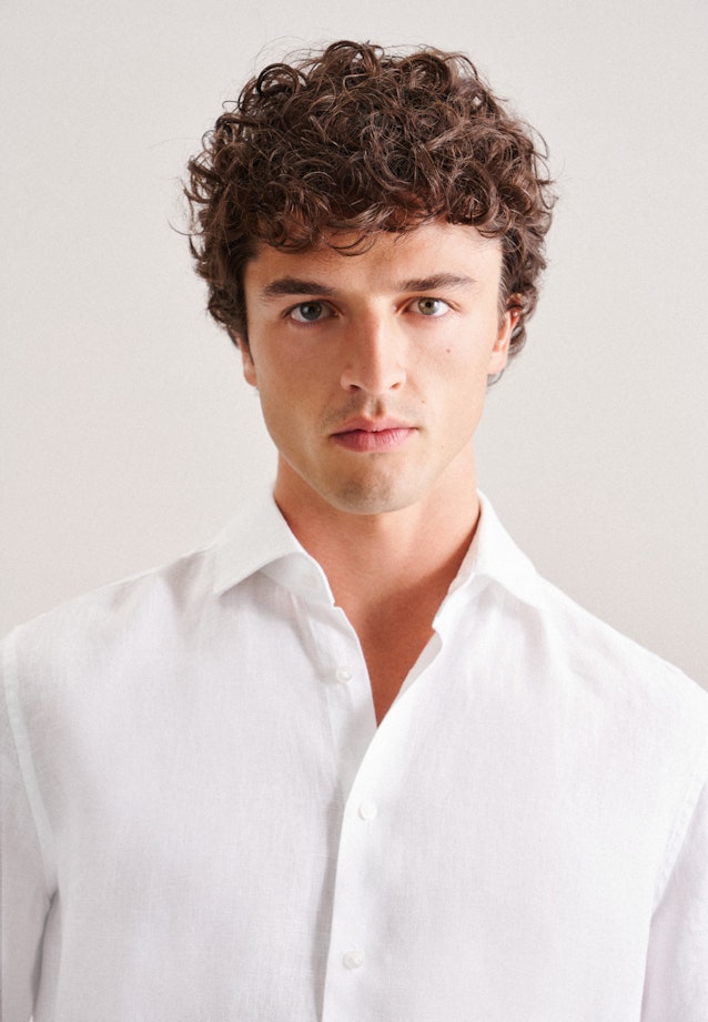 Regular Business shirt Uni in White |  Seidensticker Onlineshop