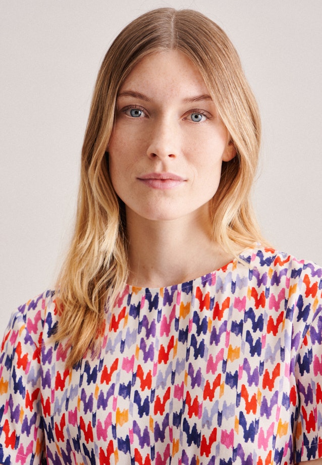 Kleid Druck in Rot |  Seidensticker Onlineshop