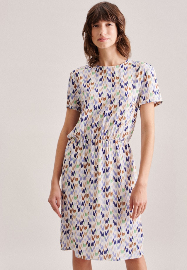 Kleid Druck in Beige |  Seidensticker Onlineshop