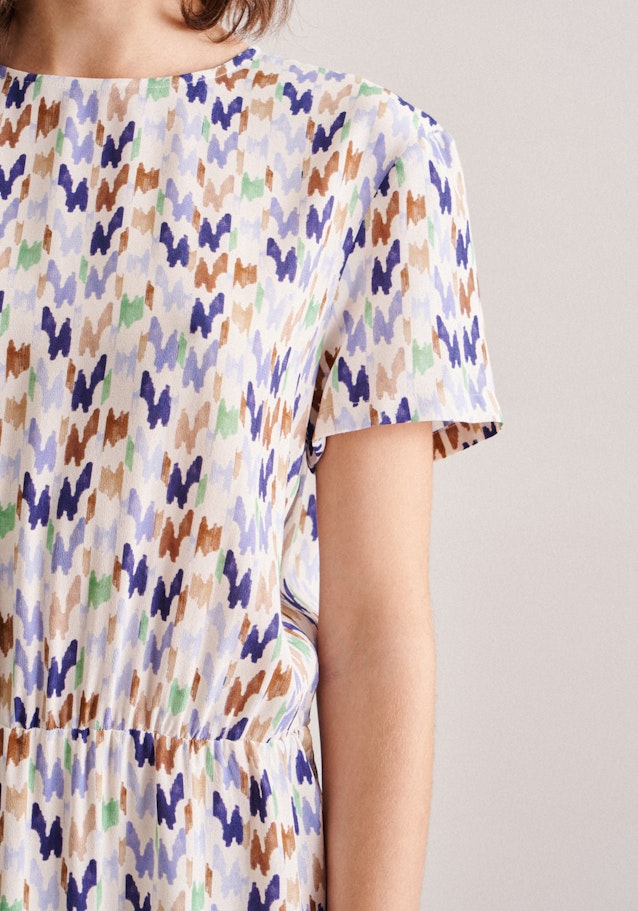Krepp Midi Kleid in Beige |  Seidensticker Onlineshop