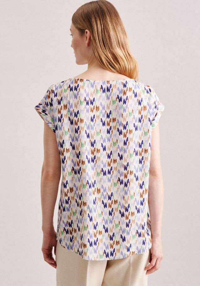 Short sleeve Crepe Shirt Blouse in Beige | Seidensticker Onlineshop