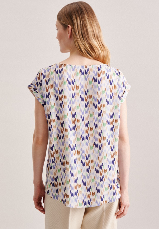 Short sleeve Crepe Shirt Blouse in Beige | Seidensticker Onlineshop