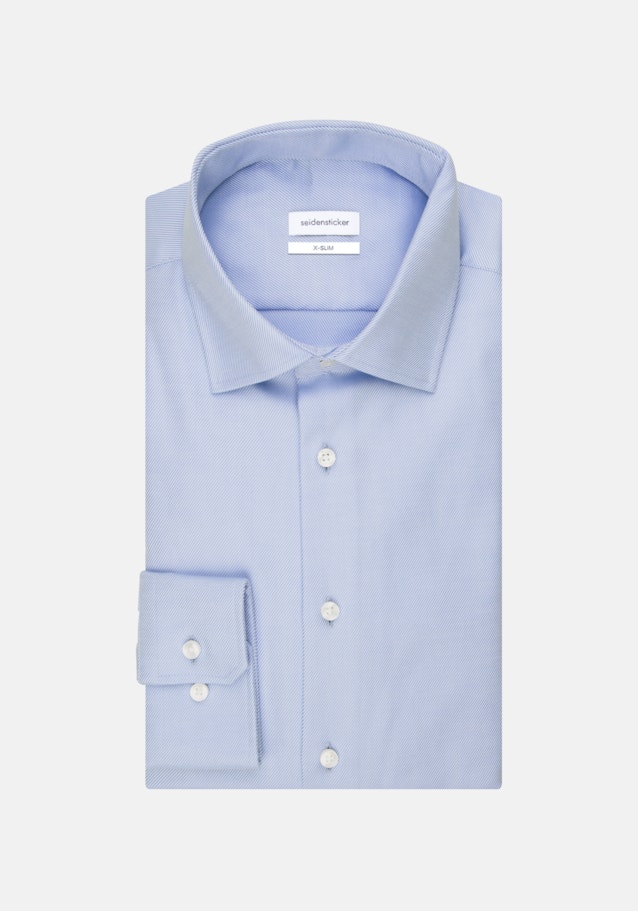 Easy-iron Twill Business overhemd in X-Slim with Kentkraag in Lichtblauw |  Seidensticker Onlineshop