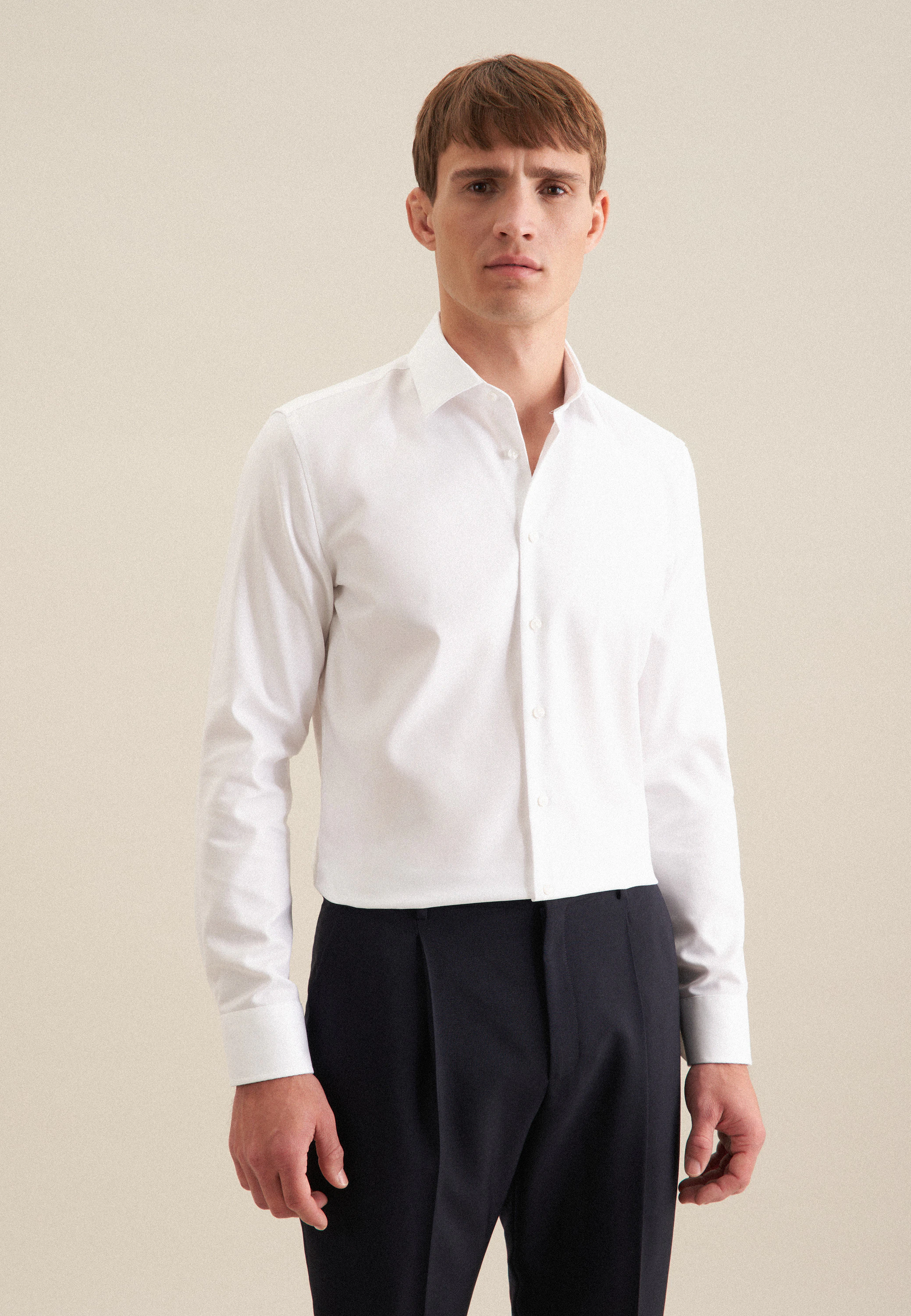 X-Slim Business Hemd Uni Weiß
