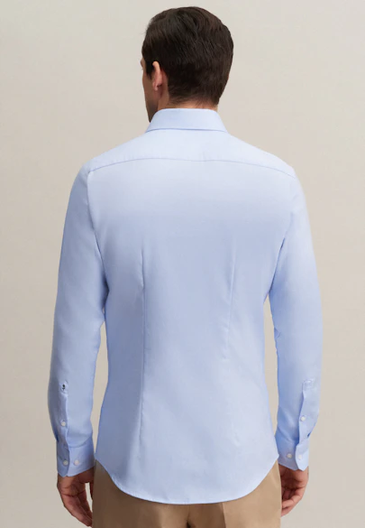 X-Slim Chemise d'affaires Uni in Bleu Moyen | Seidensticker Onlineshop
