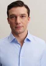 X-Slim Business Hemd Uni in Mittelblau |  Seidensticker Onlineshop