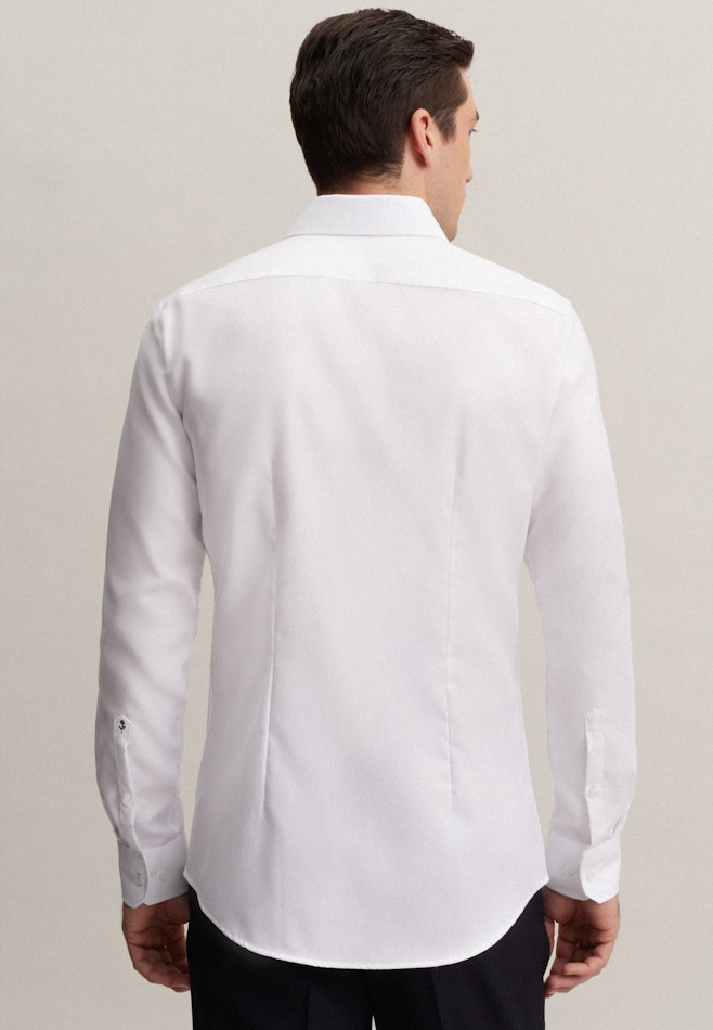 Easy-iron Twill Business Shirt in X-Slim with Kent-Collar in White | Seidensticker online shop