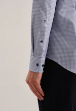 X-Slim Chemise d'affaires carreaux in Bleu Foncé |  Seidensticker Onlineshop