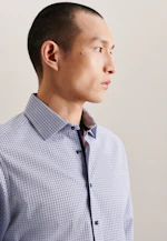 X-Slim Chemise d'affaires carreaux in Bleu Foncé |  Seidensticker Onlineshop