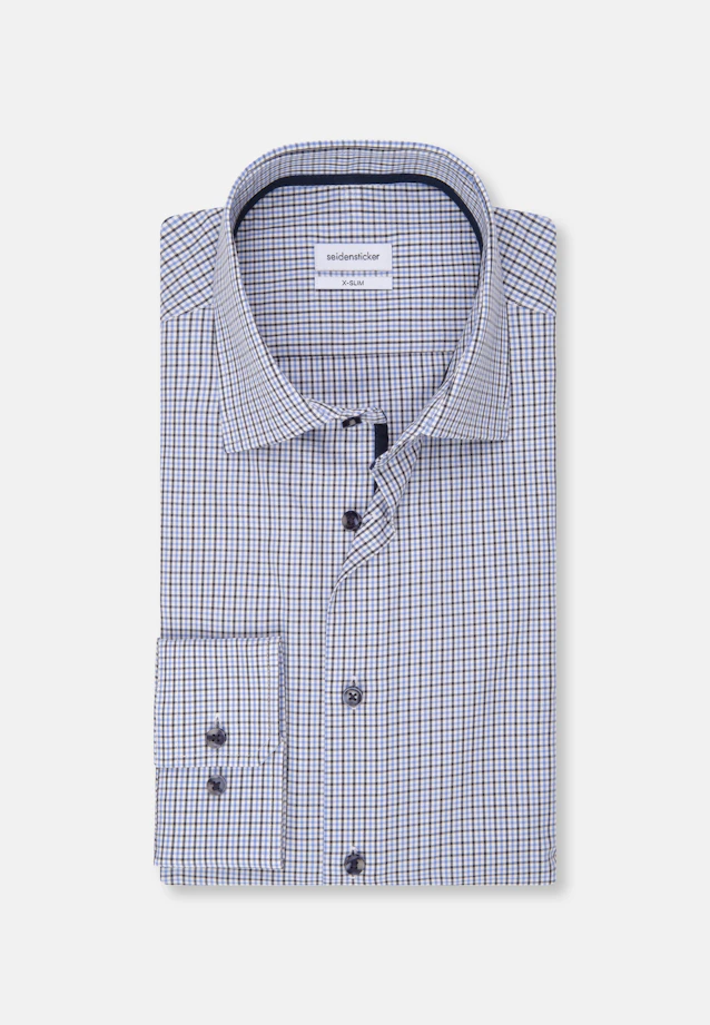 X-Slim Chemise d'affaires carreaux in Bleu Foncé |  Seidensticker Onlineshop