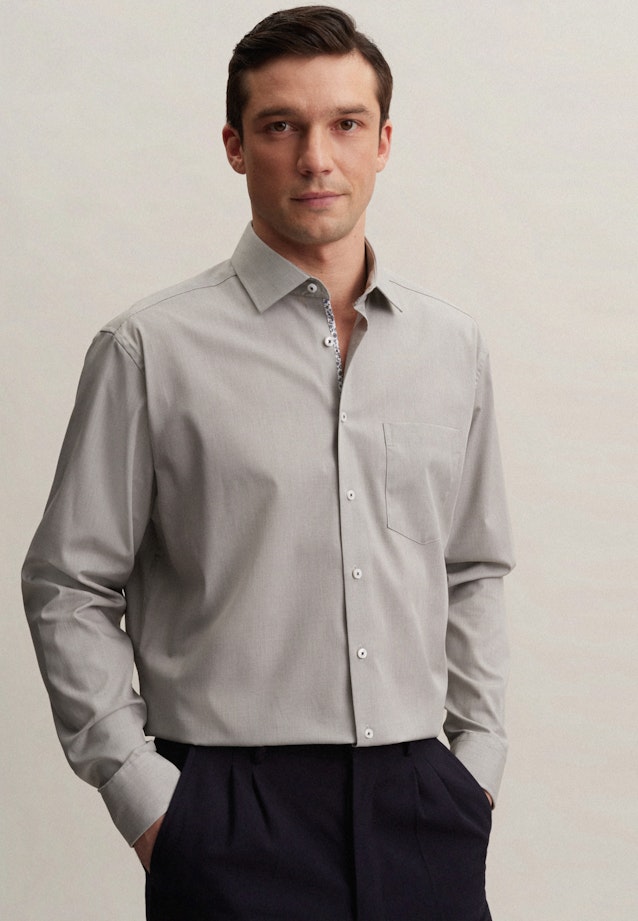 Regular Business Hemd Uni in Grün |  Seidensticker Onlineshop