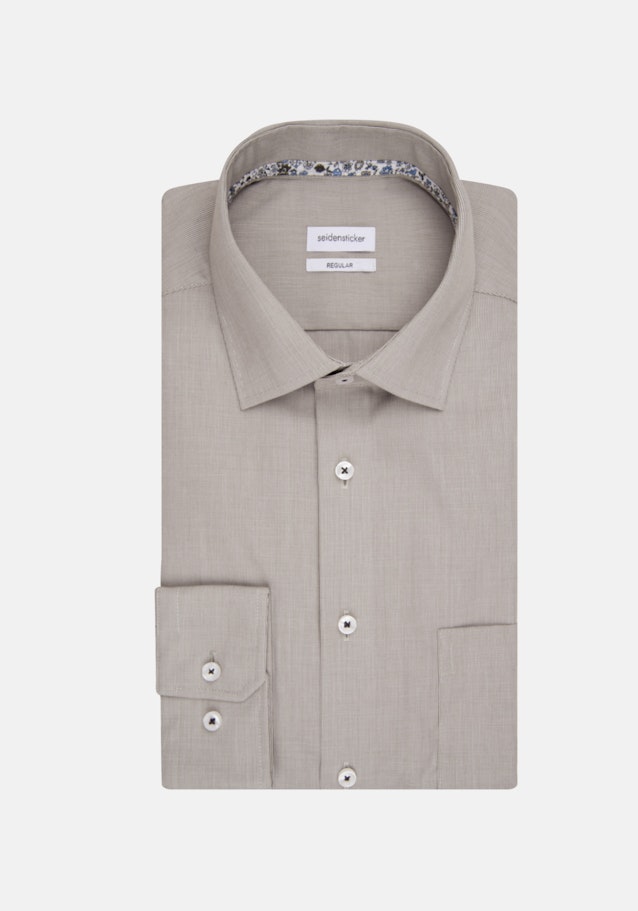 Non-iron Structure Business Shirt in Regular with Kent-Collar in Green |  Seidensticker Onlineshop