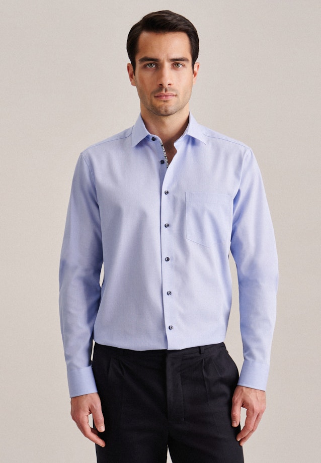 Regular Business shirt Uni in Light Blue |  Seidensticker Onlineshop