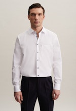 Regular Chemise d'affaires Uni in Blanc |  Seidensticker Onlineshop