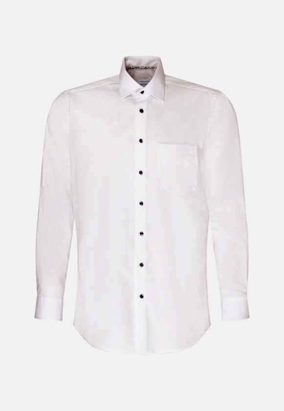 Regular Chemise d'affaires Uni in Blanc |  Seidensticker Onlineshop