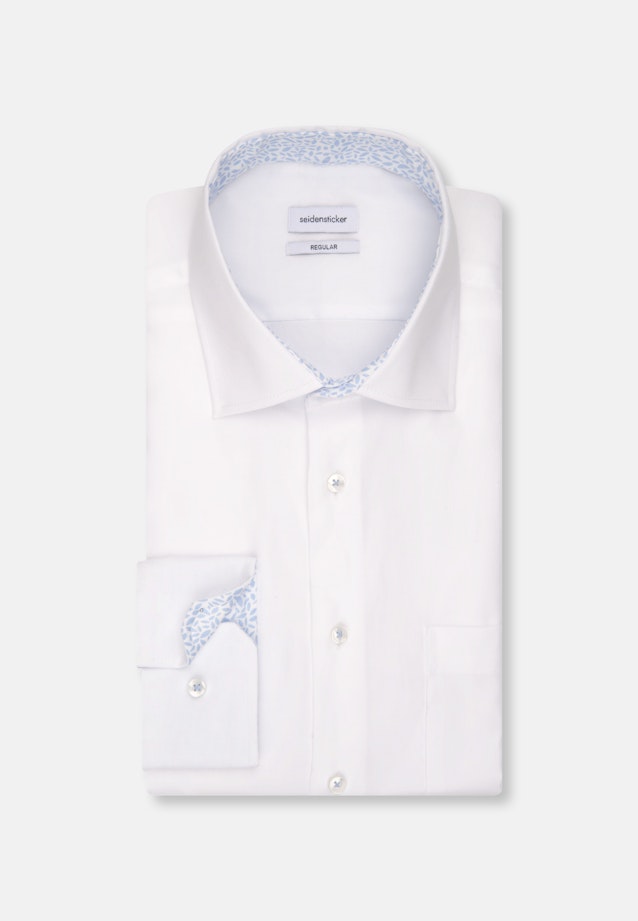 Regular Business Hemd Uni in Weiß |  Seidensticker Onlineshop