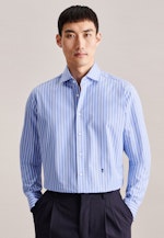 Regular Chemise d'affaires rayures in Bleu Clair |  Seidensticker Onlineshop