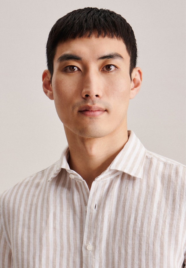 Slim Business Hemd Streifen in Braun |  Seidensticker Onlineshop