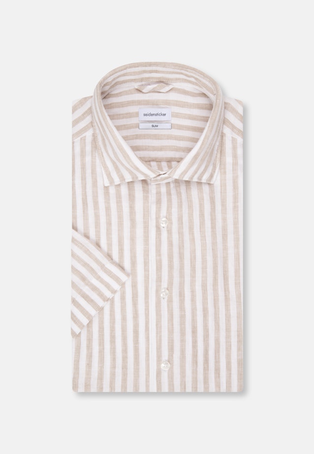 Slim Business Hemd Streifen in Braun |  Seidensticker Onlineshop