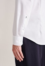 Non-iron Twill Business Shirt in Slim with Kent-Collar in White |  Seidensticker Onlineshop