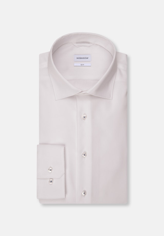 Slim Business Hemd Uni in Weiß |  Seidensticker Onlineshop