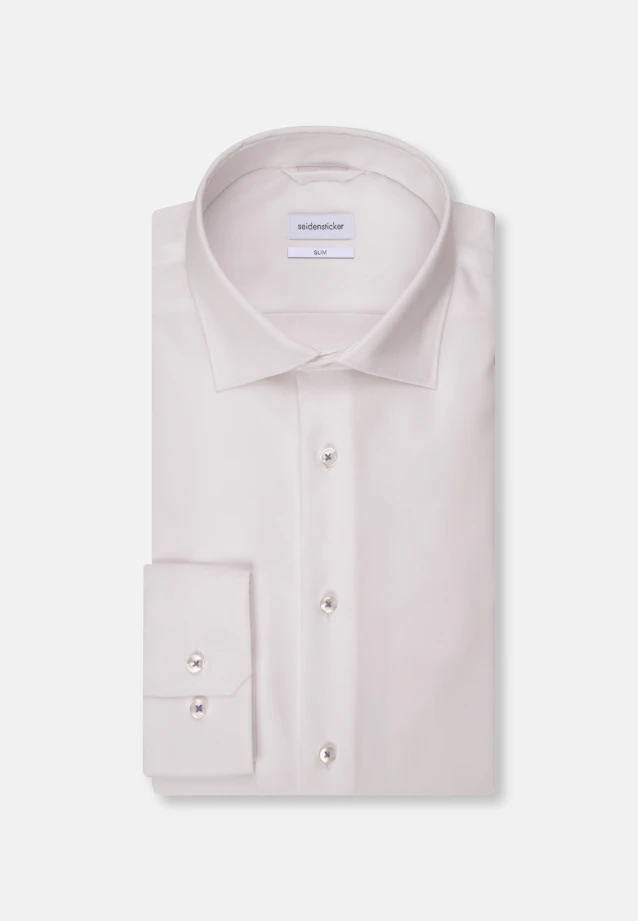 Slim Chemise d'affaires Uni in Blanc |  Seidensticker Onlineshop