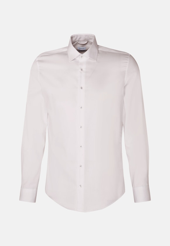 Non-iron Twill Business Shirt in Slim with Kent-Collar in White |  Seidensticker Onlineshop