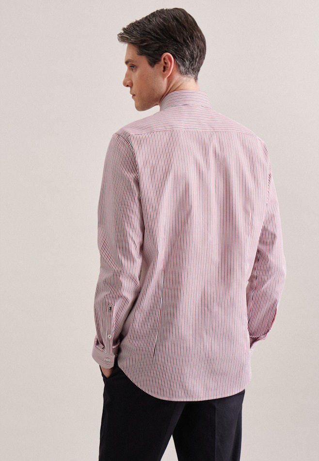 Non-iron Twill Business Shirt in Slim with Kent-Collar in Red | Seidensticker Onlineshop