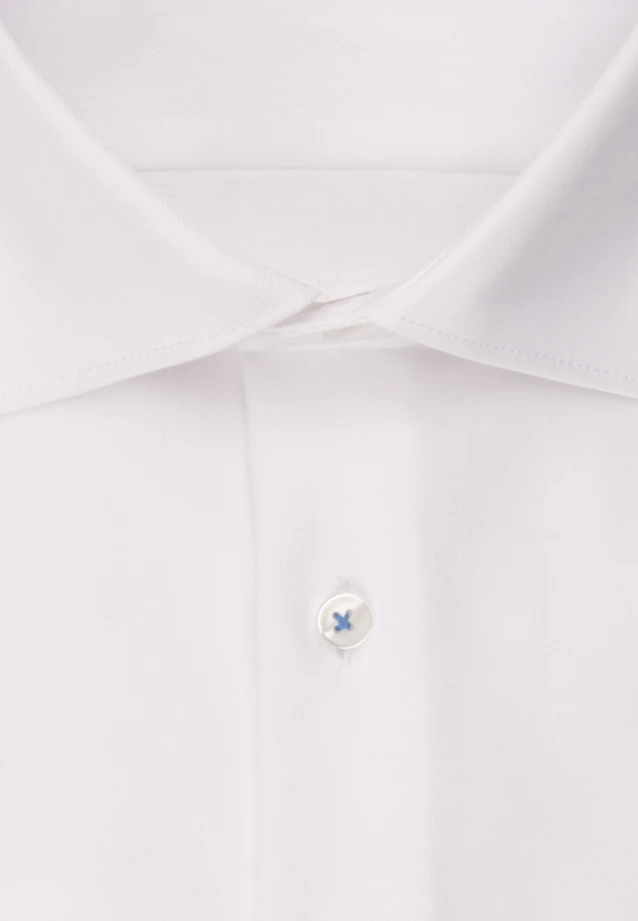 Regular Chemise d'affaires Uni in Blanc |  Seidensticker Onlineshop