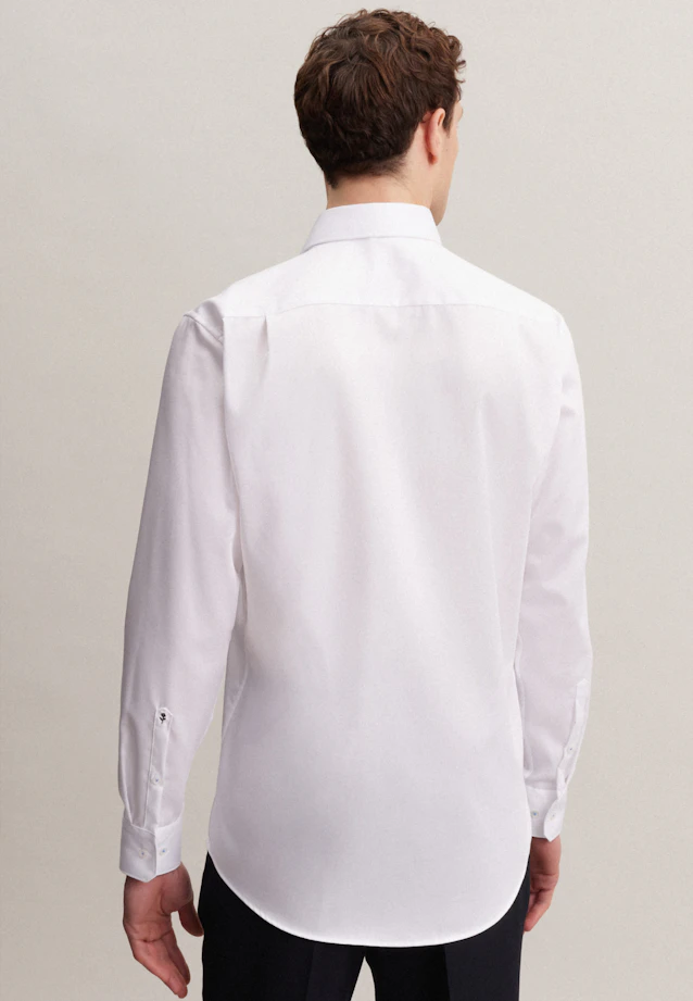 Regular Chemise d'affaires Uni in Blanc |  Seidensticker Onlineshop