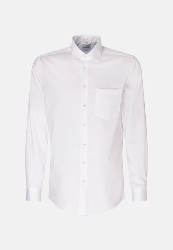 Regular Chemise d'affaires Uni in Blanc |  Seidensticker Onlineshop