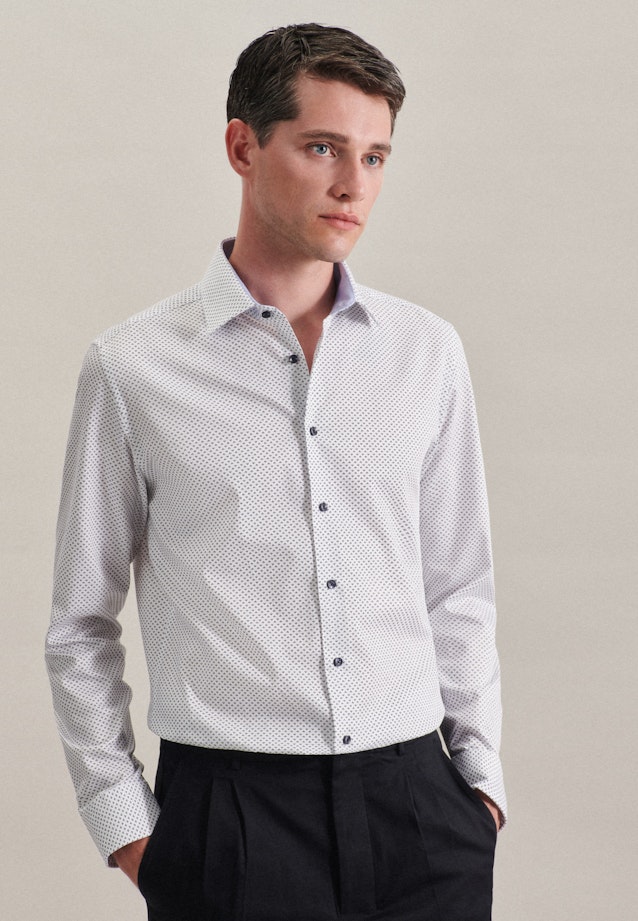 X-Slim Chemise d'affaires Imprimé in Bleu Foncé |  Seidensticker Onlineshop