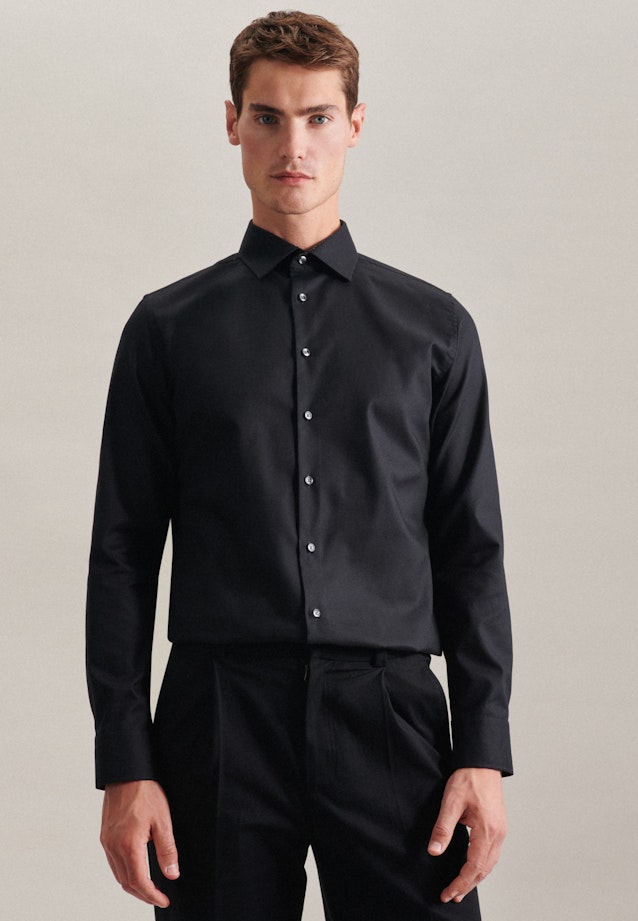 X-Slim Chemise d'affaires Uni in Noir |  Seidensticker Onlineshop