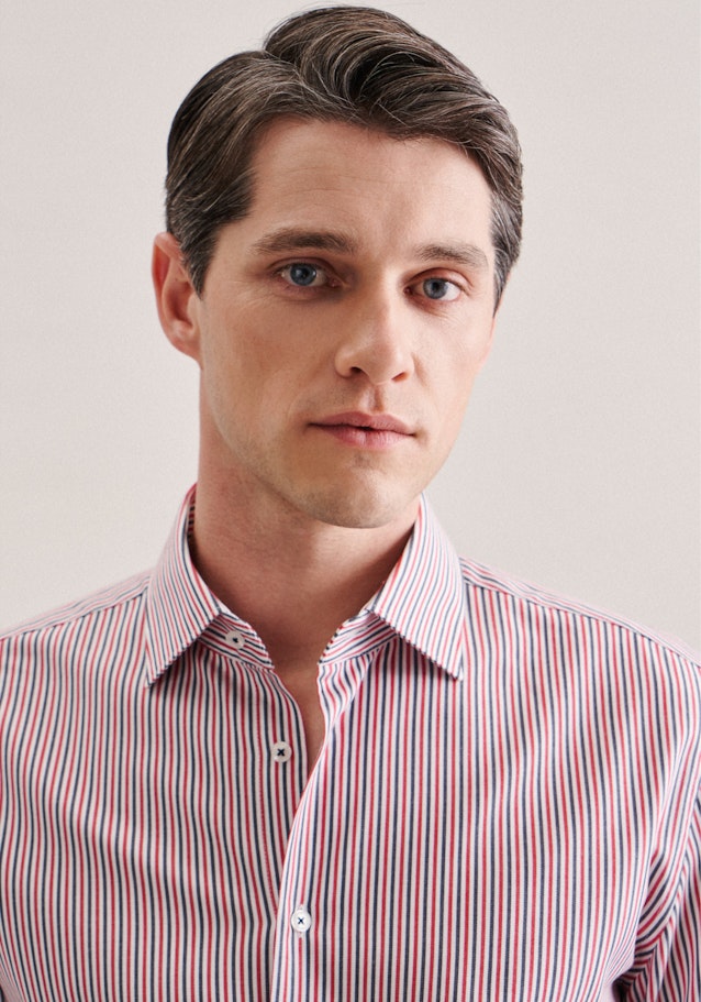Non-iron Twill Business Shirt in Shaped with Kent-Collar in Red | Seidensticker Onlineshop