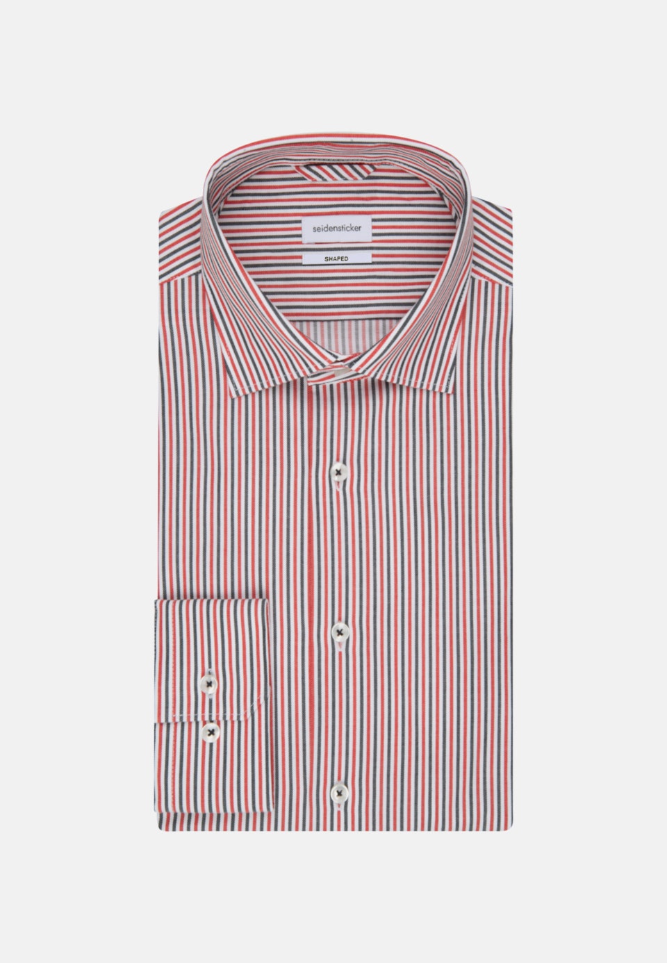 Bügelfreies Twill Business Hemd in Shaped mit Kentkragen in Rot |  Seidensticker Onlineshop