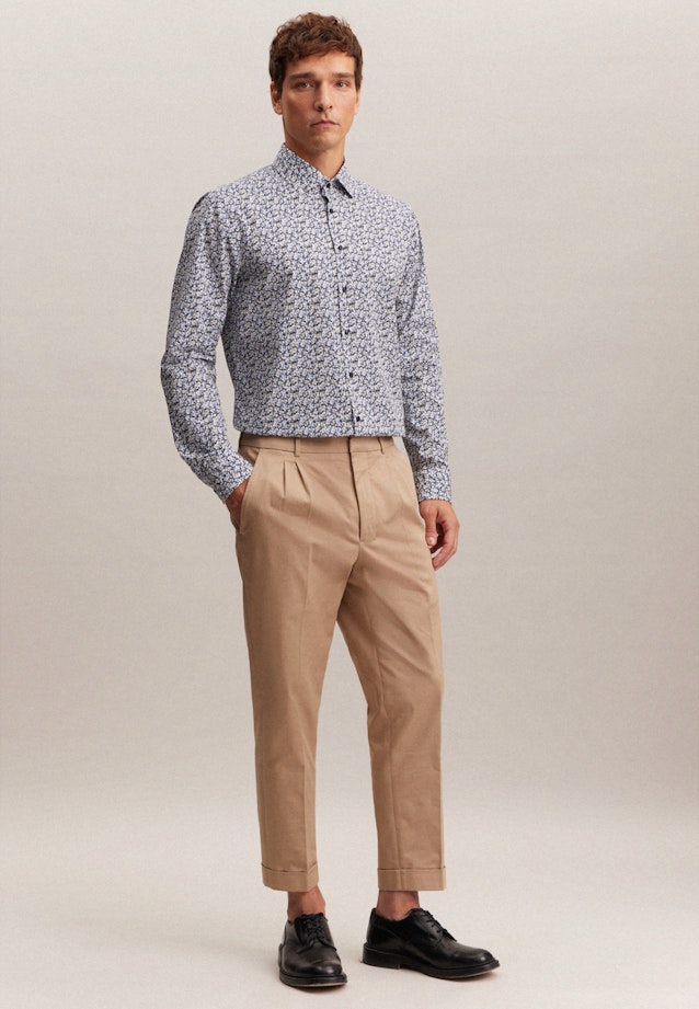 Shaped Chemise d'affaires Floral in Marron |  Seidensticker Onlineshop