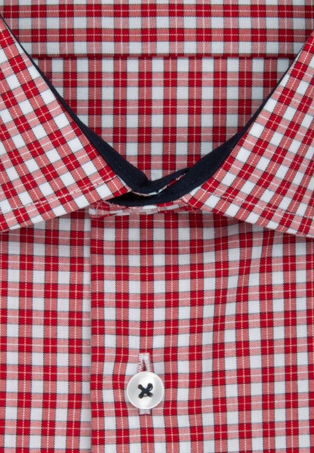 Non-iron Popeline Business overhemd in Regular with Kentkraag in Rood |  Seidensticker Onlineshop