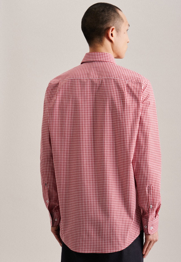 Regular Business Hemd Karo in Rot |  Seidensticker Onlineshop