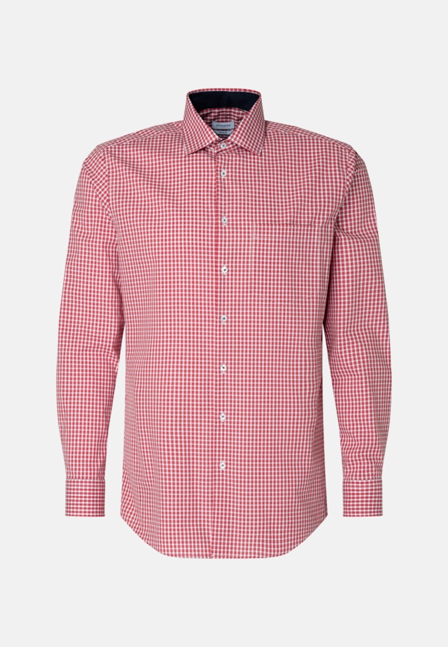 Regular Business Hemd Karo in Rot |  Seidensticker Onlineshop