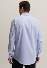 Regular Business Hemd Karo in Hellblau |  Seidensticker Onlineshop