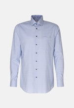 Regular Business Hemd Karo in Hellblau |  Seidensticker Onlineshop