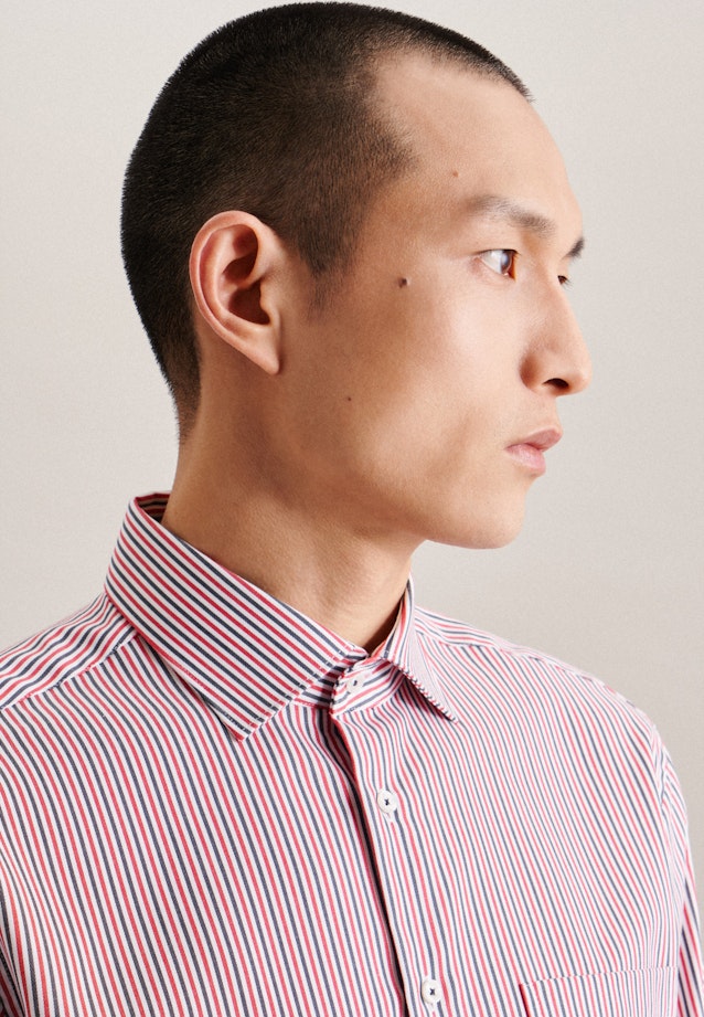 Regular Business shirt Stripe in Red |  Seidensticker Onlineshop