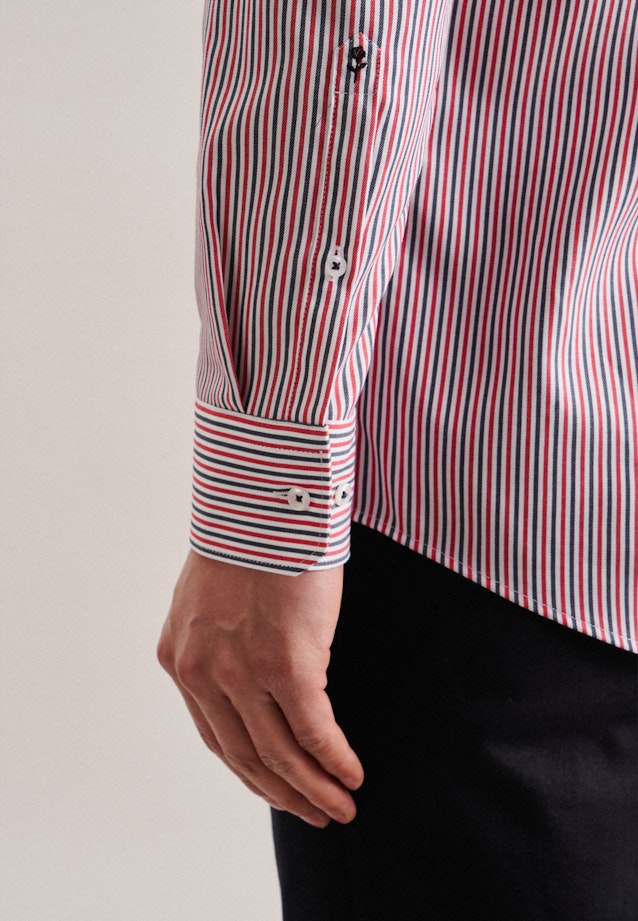 Regular Business shirt Stripe in Red |  Seidensticker Onlineshop