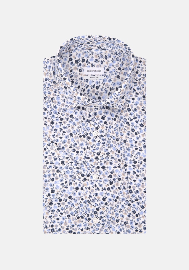 Linen Short Arm Business Shirt in Regular with Kent-Collar in Brown |  Seidensticker Onlineshop