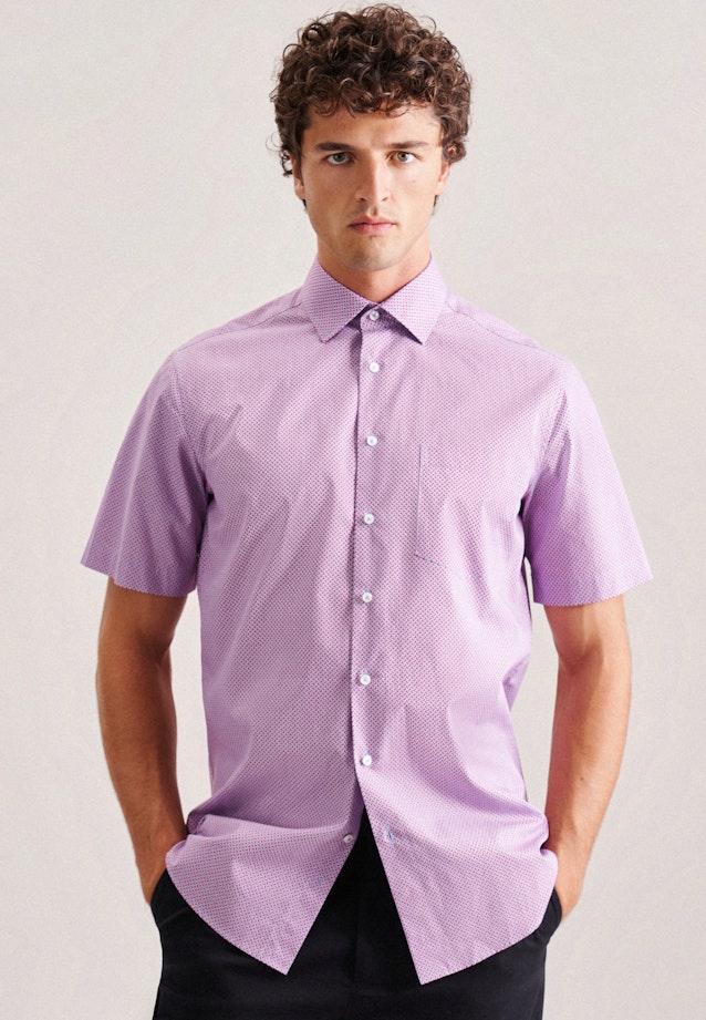 Regular Business shirt Print in Red |  Seidensticker Onlineshop