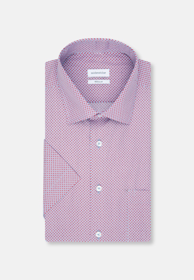 Regular Business shirt Print in Red |  Seidensticker Onlineshop