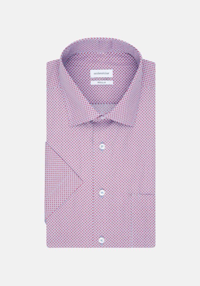 Poplin Short sleeve Business Shirt in Regular with Kent-Collar in Red |  Seidensticker Onlineshop
