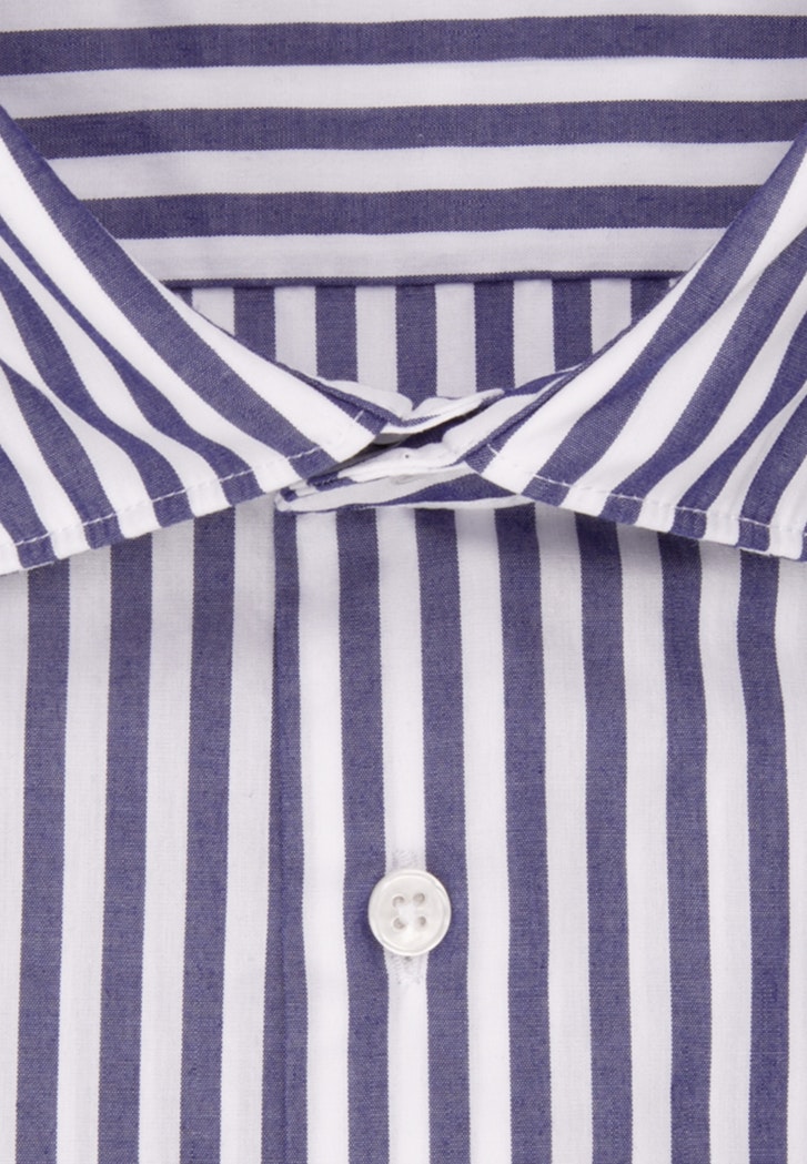 Bügelleichtes Chambray Business Hemd in Regular mit Kentkragen