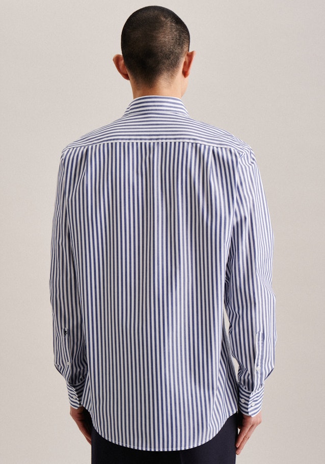 Easy-iron Chambray Business Shirt in Regular with Kent-Collar in Medium Blue | Seidensticker Onlineshop
